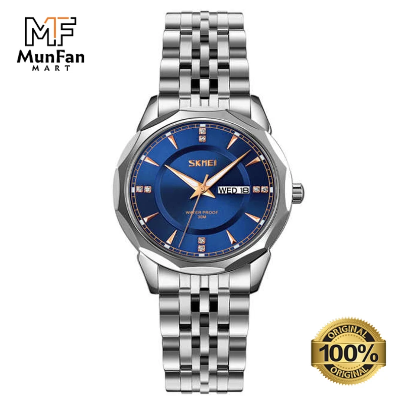 Original SKMEI 9268 Silver Blue Man's Watch - Image 3