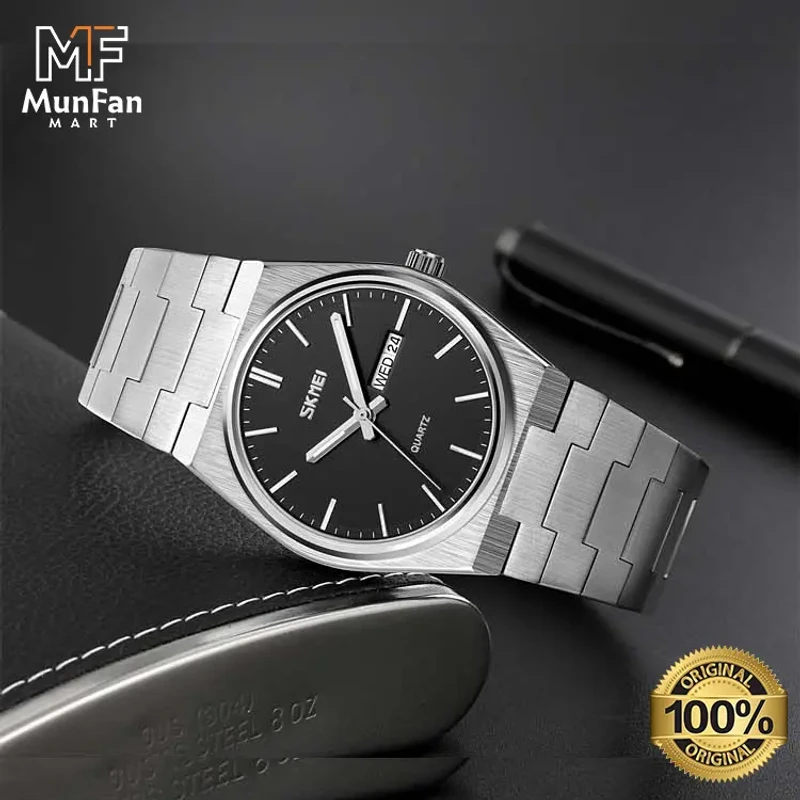 Original SKMEI 9288 Silver Black Man's Watch