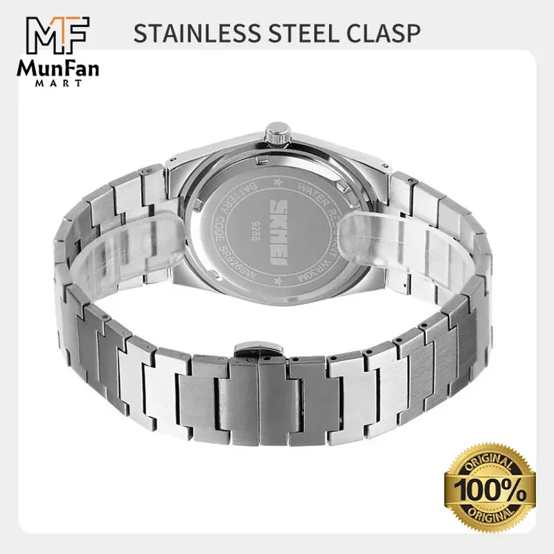 Original SKMEI 9288 Silver Black Man's Watch - Image 4