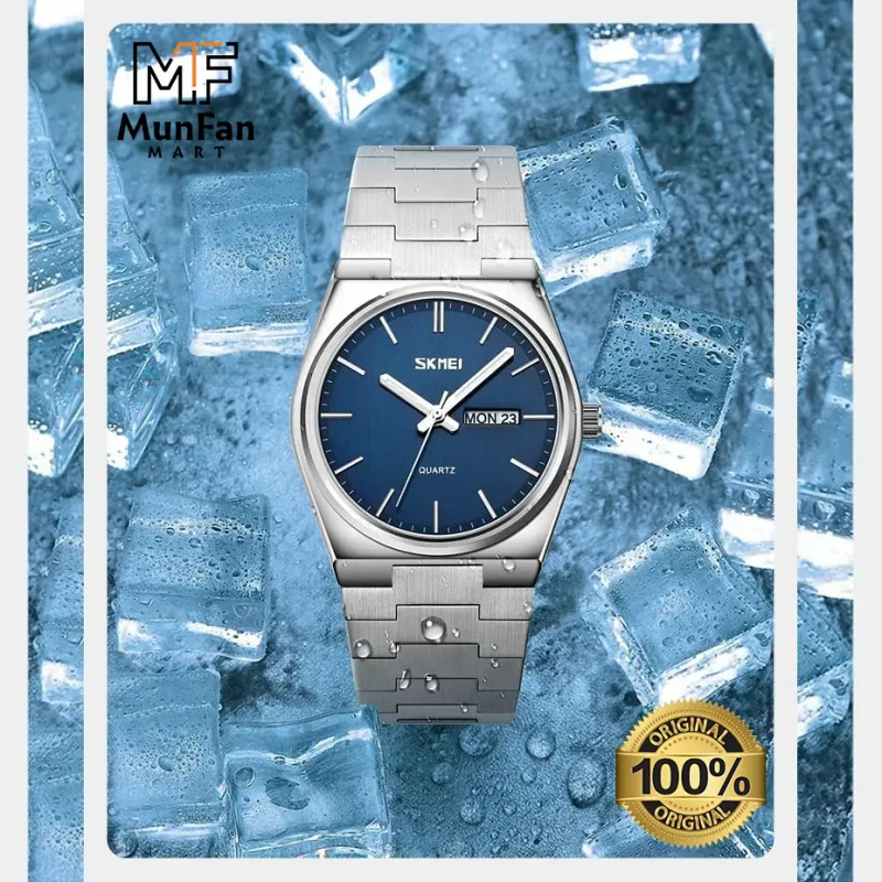 Original SKMEI 9288 Silver Blue Man's Watch