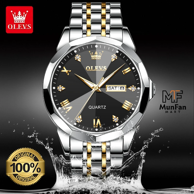 Original OLEVS 9931 Man’s Watch Golden Black