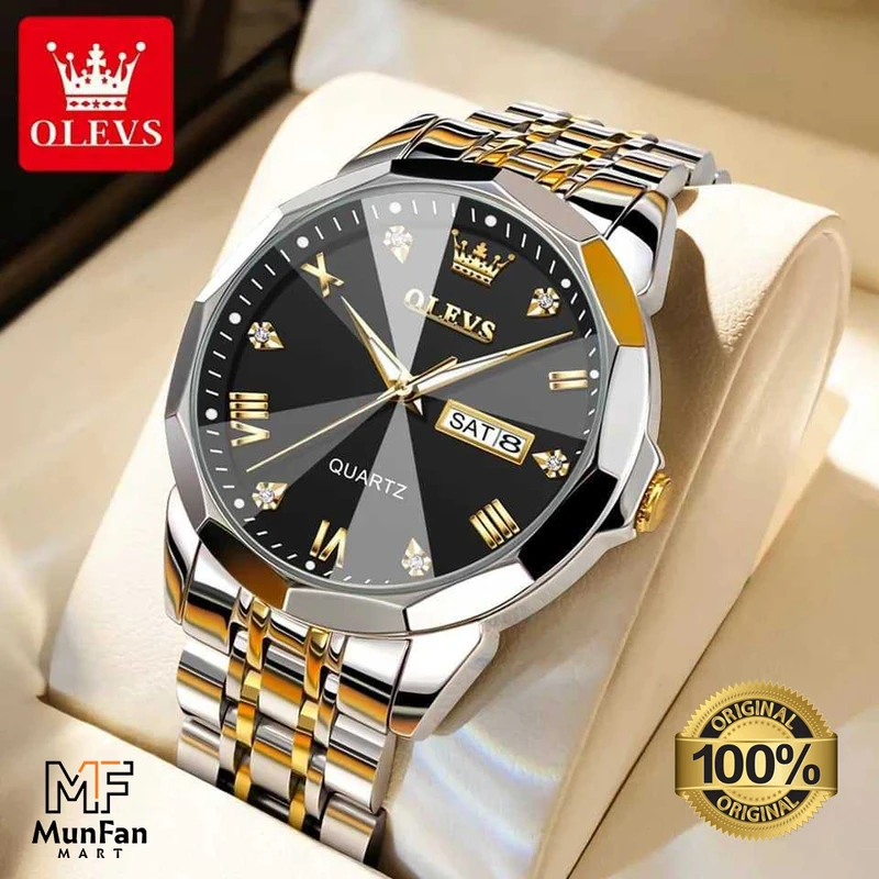 Original OLEVS 9931 Man’s Watch Golden Black