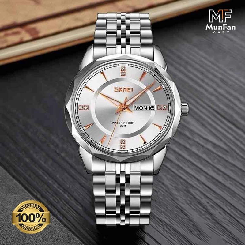 Original SKMEI 9268 Full Silver Man's Watch