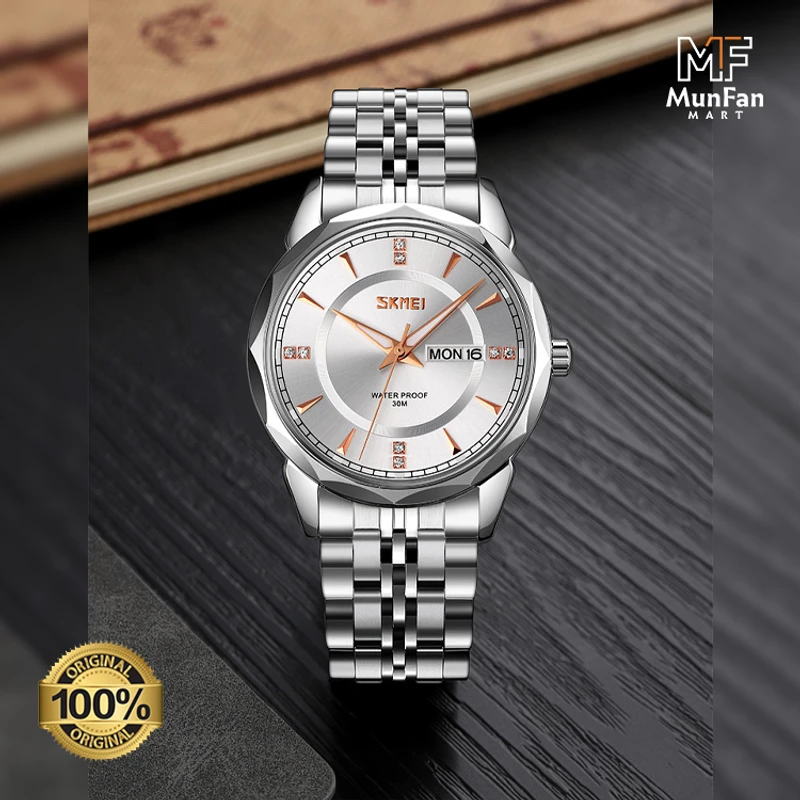 Original SKMEI 9268 Full Silver Man's Watch - Image 5