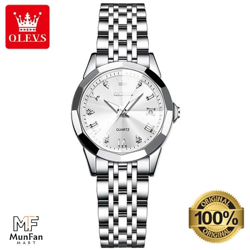 Original OLEVS 9931 Women’s Watch Full Silver - Image 4