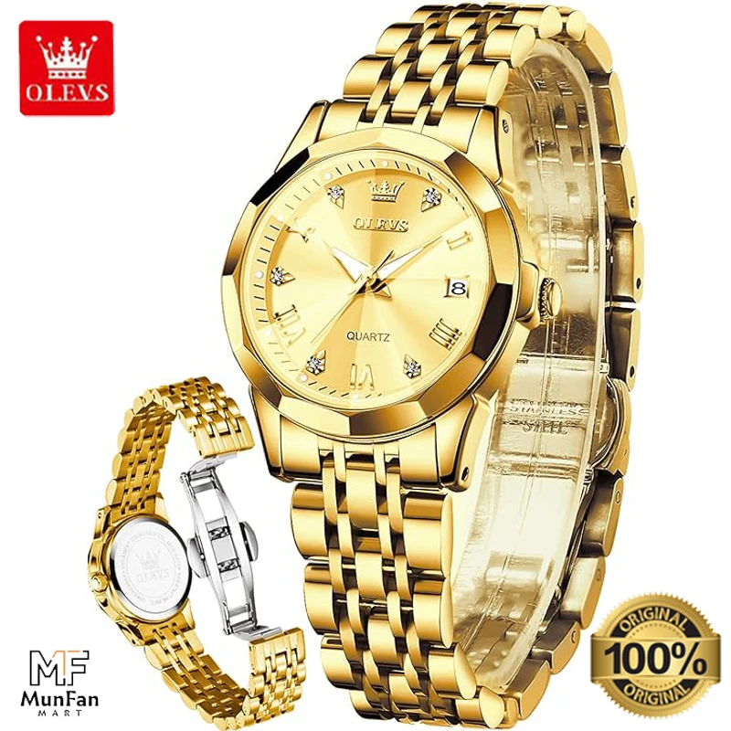 Original OLEVS 9931 Women’s Watch Full Golden - Image 4