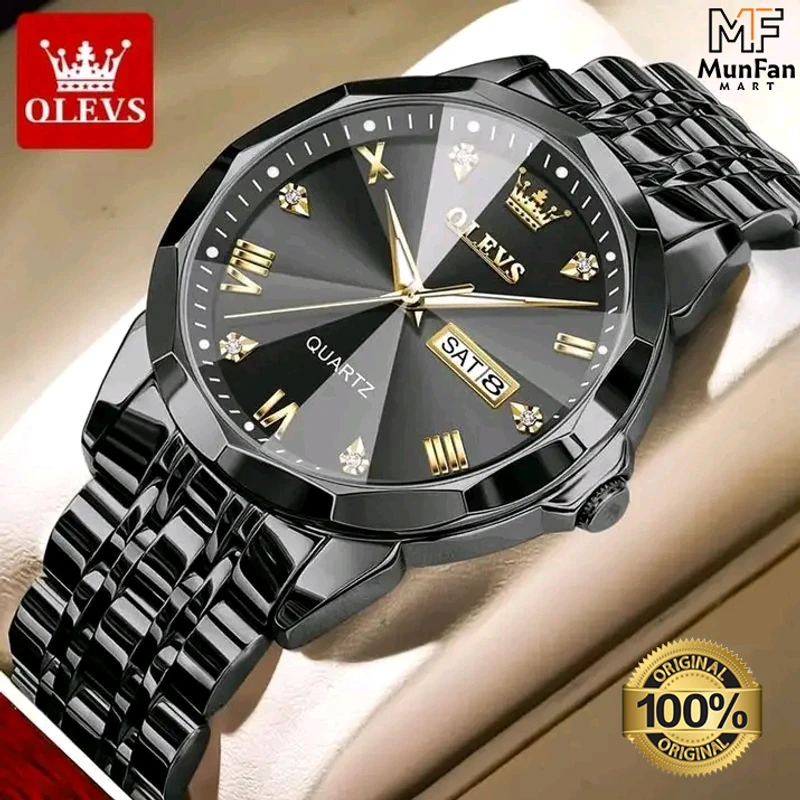 Original OLEVS 9931 Man’s Watch Full Black - Image 3