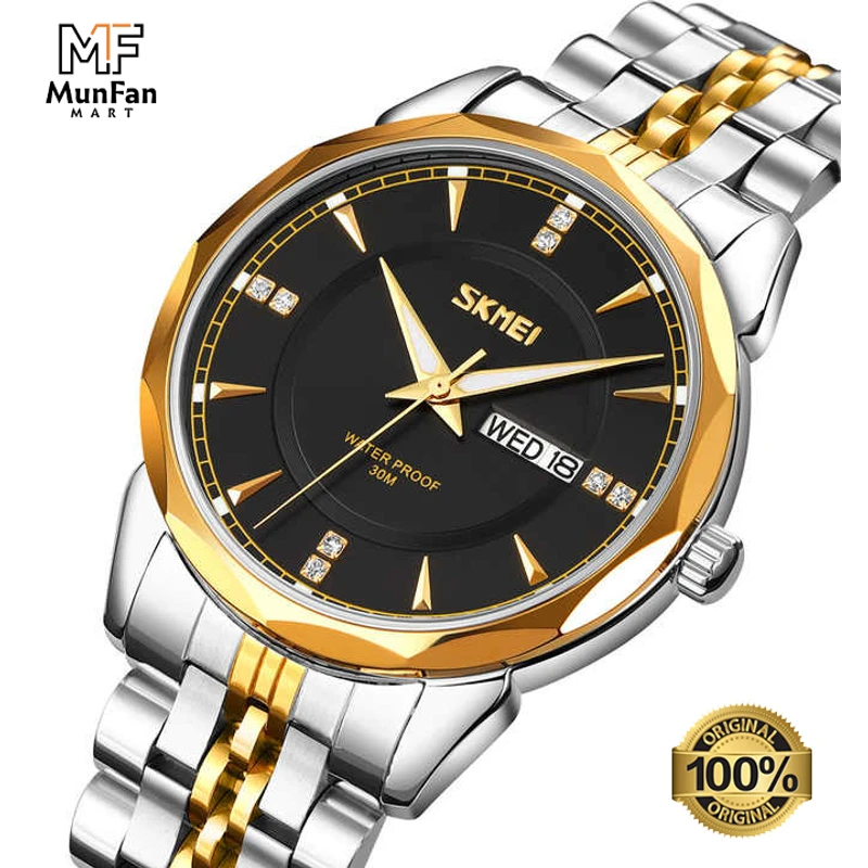 Original SKMEI 9268 Golden Black Man's Watch - Image 5