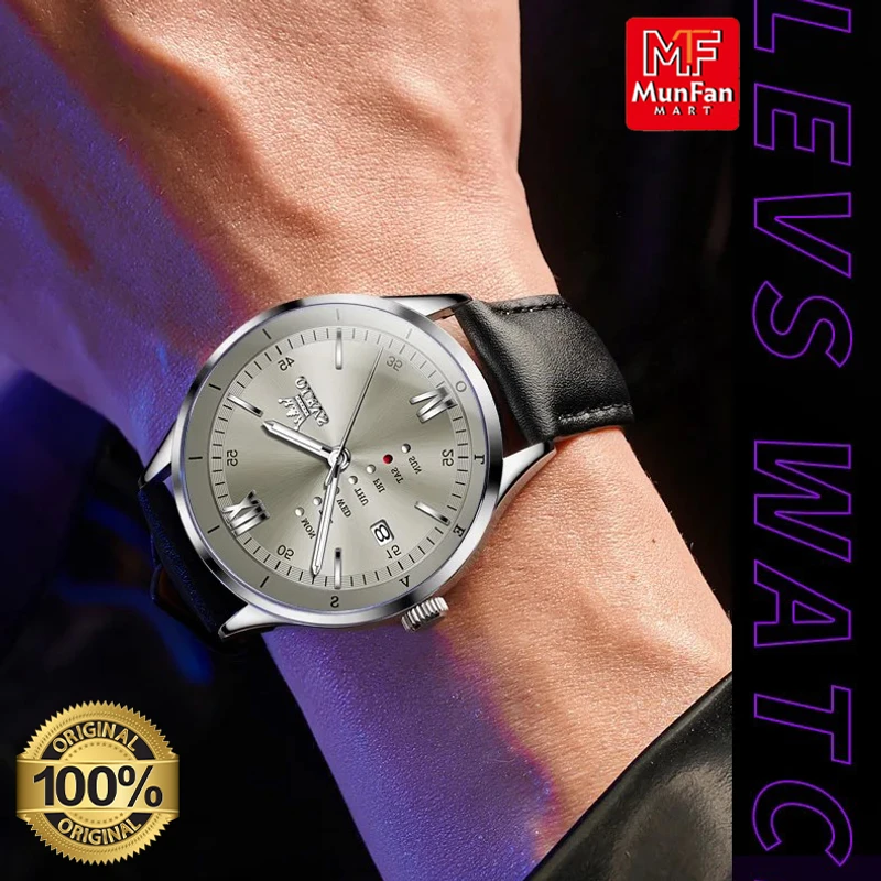 Original OLEVS 2931 Gray Man’s Watch - Image 4